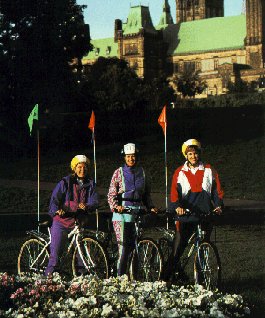 Biking in Canada's capital.