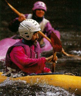 Learning kayaking in North Carolina.