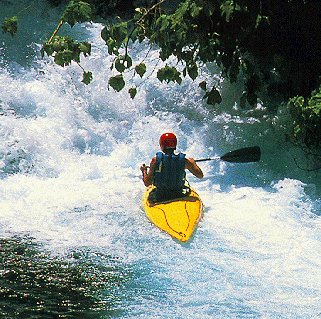 The thrill of kayaking.