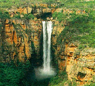 Spectacular Jim Jim Falls in Kakadu National Park.