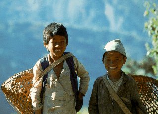 Nepali children.