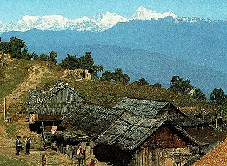 Village scene in Nepal.