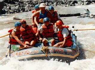 River runners prepare to hit the rapids.