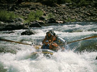 Riding down the Tuolumne.