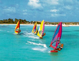 Caribbean windsurfing