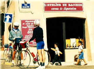 A sunny street in Provence.