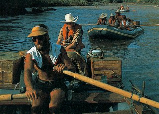 Rafting on the Omo River.