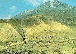 Mustang region in Nepal.