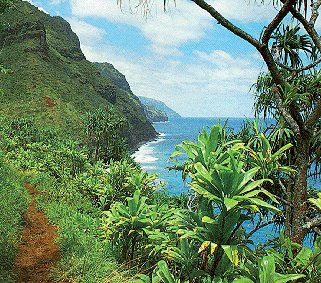 The Na Pali Coast of Kauai, Hawaii.