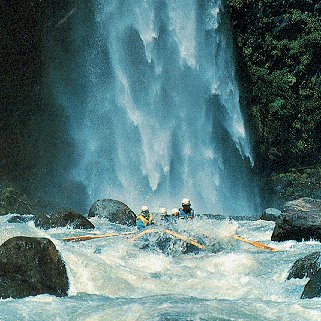 Rafting the Bio-Bio River in Chile.