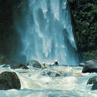 Rafting the Bio-Bio River in Chile.