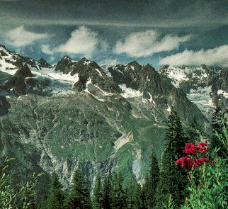 Monte Bianco (Mont Blanc) from the Italian side.