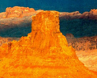 The Canyonlands' island in the sky.