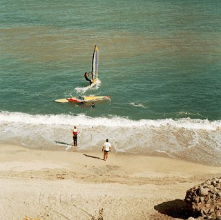 Windsurfing on the Sea of Cortez.