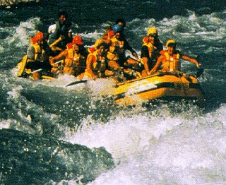 Rafting on the Trisuli River.