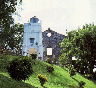 The Portugese colonial town of Malacca.