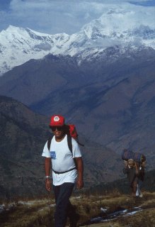 Hiking the Annapurnas.