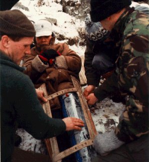 Participating in mountain rescue.