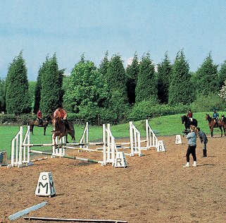 Student practices jumps.