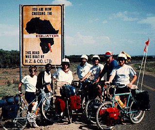 Cycle along Africa's midsection.