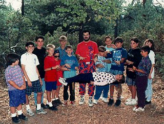 Dave Goodsell and his magic campers.