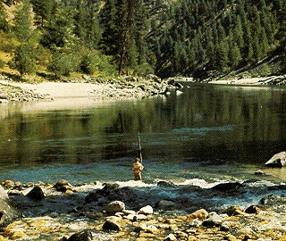 Fishing the Middle Fork of the Salmon River.