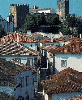 The town of Obidos in Portugal.