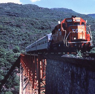 One of Copper Canyon's 35 bridges.