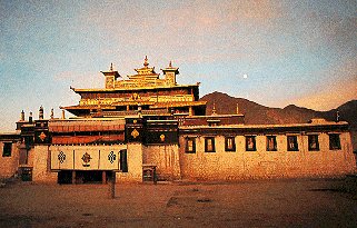 Samye, Tibet's oldest temple recently rebuilt.
