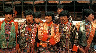 Dancers at a festival in Bhutan.