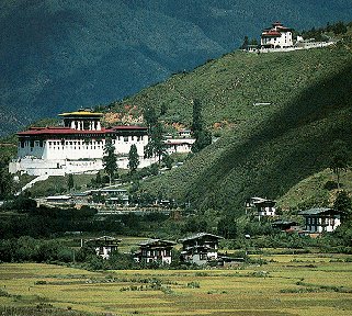 The Paro Valley of Bhutan.