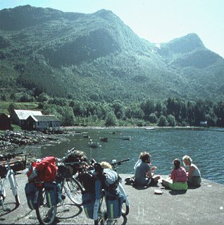 Bicycling on the Hardanger Plateau.
