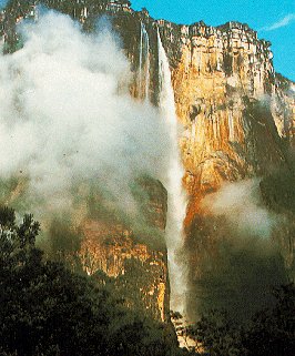 Angel Falls is the highest waterfall in the world.