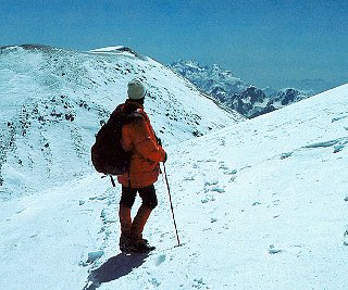 Reaching the summit of Mt. Elbrus.
