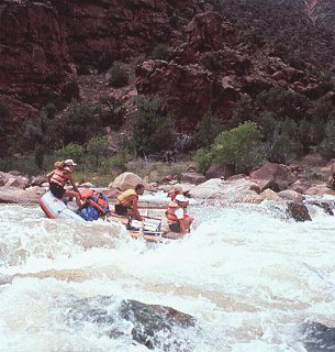 Rafting on the Yampa River.
