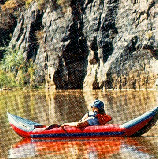 Floating down the Green River.