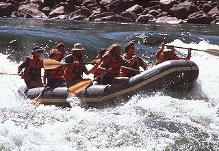 Rafting on the Salmon River.