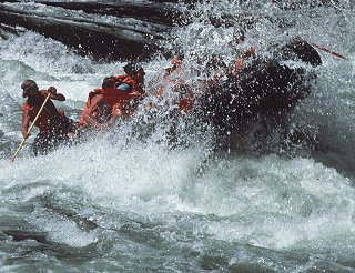 Rafting on the Salmon River.