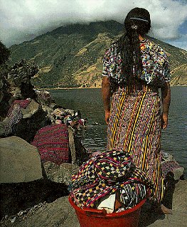 Guatemalan woman near Lake Atitlan.