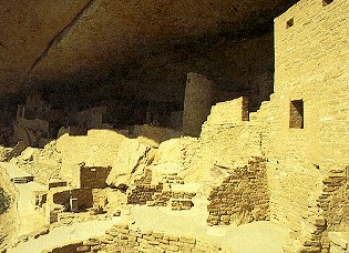 The ancient cliff-dwellings of the Southwest.