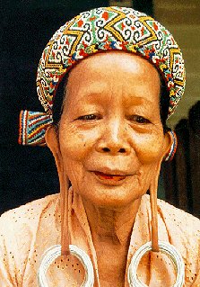 Dayan woman in Kalimantan.