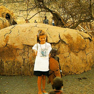 Finding a friend in Africa.