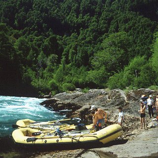 The banks of the Futaleufu River.