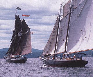 Angelique and Nathaniel Bowditch in Penobscot Bay.