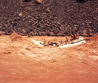 Running the Colorado's challenging swells.