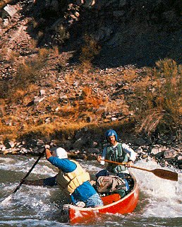 Canoeing on the Rio Grande.