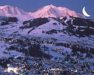 Moonlight in Megeve.