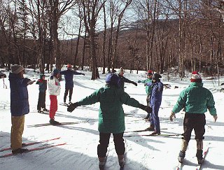 A ski workshop in Pinkham Notch, New Hampshire.