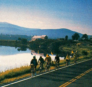 Bicycling in the Connecticut River Valley.