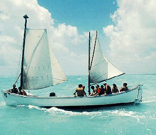 Sailing off the Florida Keys.